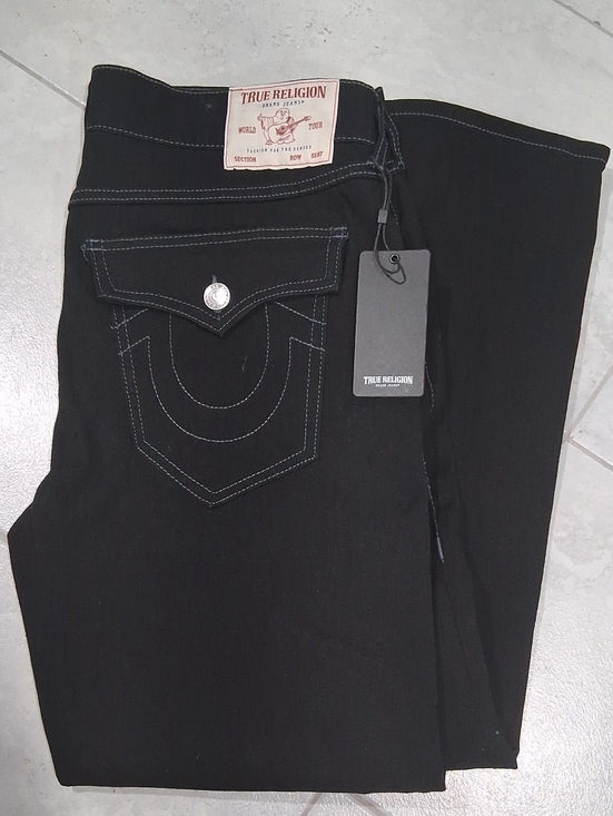 True Religion Other - True Religion Ricky Relaxed Straight Jeans Size-36x30 Black NWT